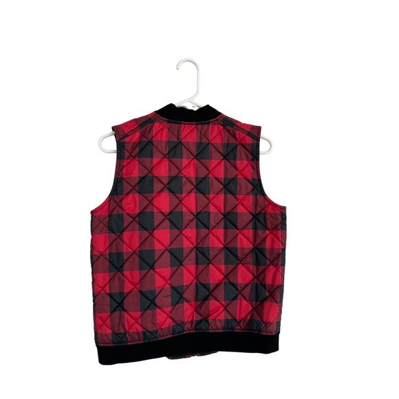 Lauren Ralph Lauren Quilted Vest Red & Black Women’s Size Small - Picture 4 of 4